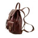Tokyo Leather Backpack Dark Brown TL9035