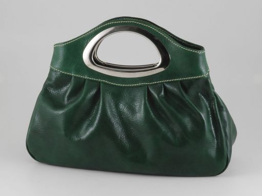 Nicole Stylische Handtasche aus Kalbsleder Grün TL140690