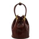 Clara Bucket Leather bag Black TL60193