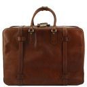 London Exclusive Leather Suitcase Brown TL140333