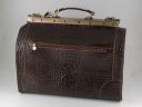 Madrid Croco Look Leather Travel bag - Small Size Черный TL140753