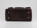 Erika Lady bag in Croco Look Leather - Small Size Blue TL140846