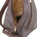 Hanoi Leather Backpack Dark Taupe TL140966