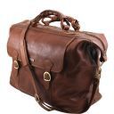 TL Travel Дорожная кожаная сумка Weekender с клапаном спереди Темно-коричневый TL151103