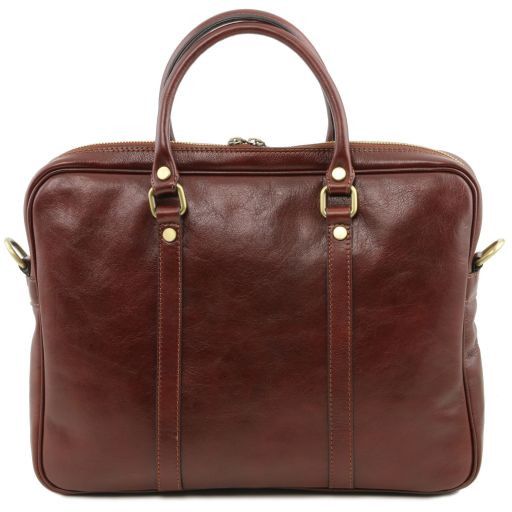 Prato - Exclusive Leather Laptop Case Brown TL141283