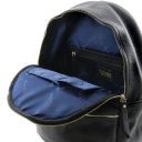 TL Bag Lederrucksack Für Damen aus Weichem Leder Dunkel Taupe TL141320