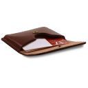 Exclusive Leather Business Cards Holder Dark Brown TL141378