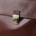 Como Document Leather Briefcase Brown TL141385