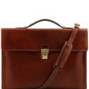 Como Document Leather Briefcase Red TL141385