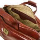 Samoa Кожаная сумка на колесах - Малый размер Темно-коричневый TL141452