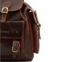Pechino Кожаный рюкзак с просторными карманами Красный TL141456