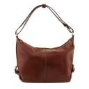 Sabrina Leather Hobo bag Brown TL141479