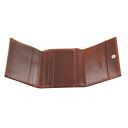 Exklusive Herren Geldbörse aus Leder mit 3 Scheinfächern Honig TL141498