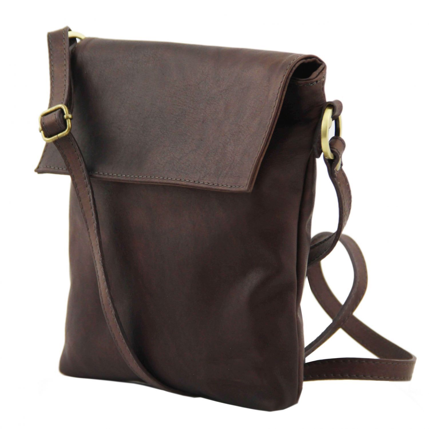 Brown Leather Tote Shoulder Bag | IUCN Water