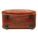 Varsavia Two Compartments Leather Pilot Case With two Wheels Black TL141533