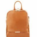 TL Bag Soft Leather Backpack for Women Cognac TL141509