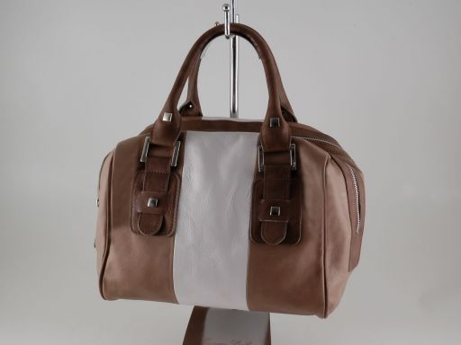 Asia Leather Handbag Светлый серо-коричневый TL140822