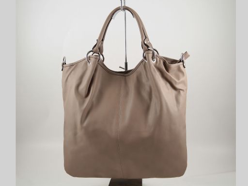 Nina Nappa Leather Tote bag Темный серо-коричневый TL140893