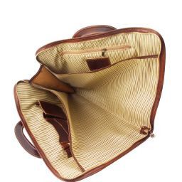 Sorrento Document Leather Briefcase Dark Brown TL141022