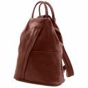 Shanghai Soft Leather Backpack Brown TL140963