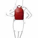 TL Bag Leather Backpack for Women Red TL141604