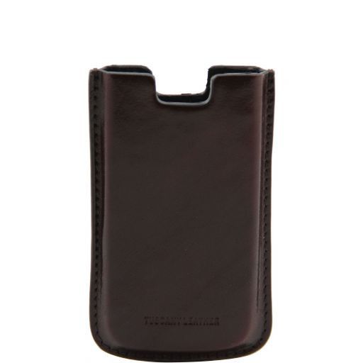 Эксклюзивный кожаный чехол для IPhone4/4s Темно-коричневый TL141124