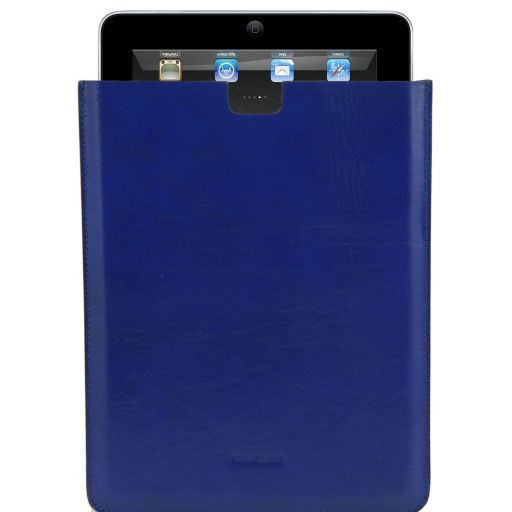 Esclusivo porta iPad in pelle Blu TL141129