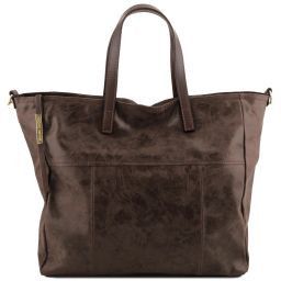 Annie Borsa shopping TL SMART in pelle effetto invecchiato Testa di Moro TL141552