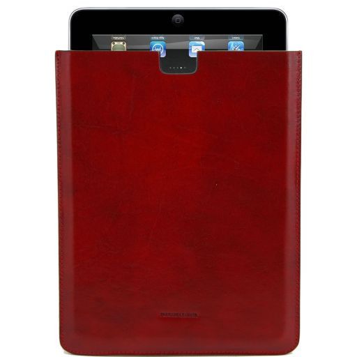 Esclusivo porta iPad in pelle Rosso TL141129