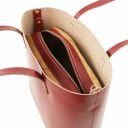Ilaria Tasche aus Leder mit Herausnehmbarer Innentasche Rot TL141612
