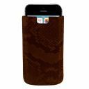Эксклюзивный чехол для IPhone SE/5s/5 из кожи питона Темно-коричневый TL141130