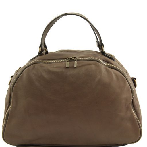 TL Sporty Leather Weekend Bag Темный серо-коричневый TL141149