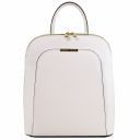 TL Bag Sac à dos Pour Femme en Cuir Saffiano Blanc TL141631