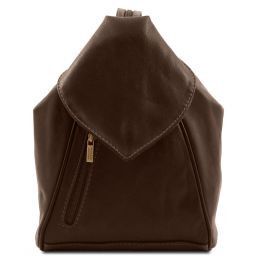 Delhi Mochila en Piel Marrón oscuro TL140962