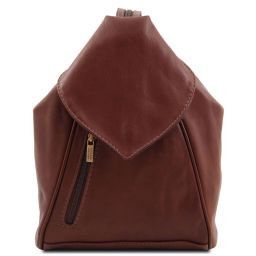 Delhi Leather Backpack Brown TL140962