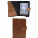 Leather IPad Mini 4 Case With Snap Button Honey TL141171