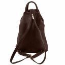 Shanghai Leather Backpack Dark Brown TL140963