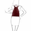 Shanghai Soft Leather Backpack Bordeaux TL140963