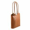 Patty Saffiano Leather Convertible Backpack Shoulderbag Коньяк TL141455