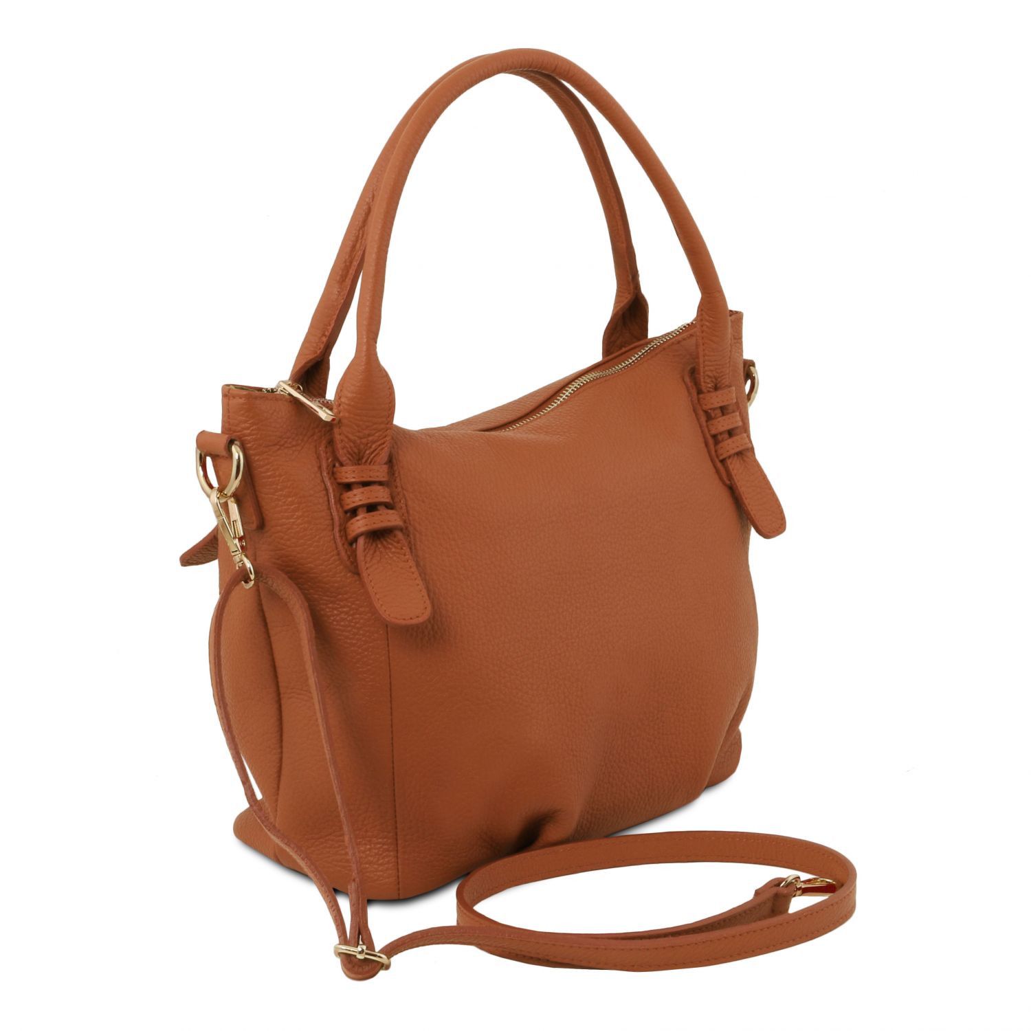 TL Bag Soft Leather Handbag Cognac TL141705