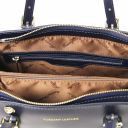 Aura Leather Handbag Dark Blue TL141434
