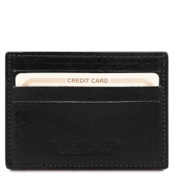 Exclusive Leather Credit/business Card Black TL141011