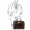 Urbino Кожаный портфель для ноутбука с передним карманом Темно-коричневый TL141241