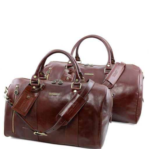 Marco Polo Leather Travel set Brown TL141246