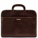 Sorrento Document Leather Briefcase Dark Brown TL141022