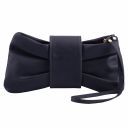 Priscilla Clutch Leather Handbag Dark Blue TL141801