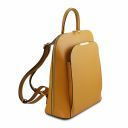 TL Bag Saffiano leather backpack for women Mustard TL141631