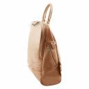 TL Bag Lederrucksack Für Damen aus Weichem Leder Champagne TL141376