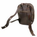Osaka Кожаный рюкзак для ноутбука с отделением впереди Темно-коричневый TL141711