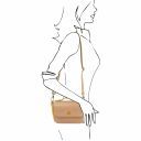 Primula Leather Clutch Handbag Champagne TL141725
